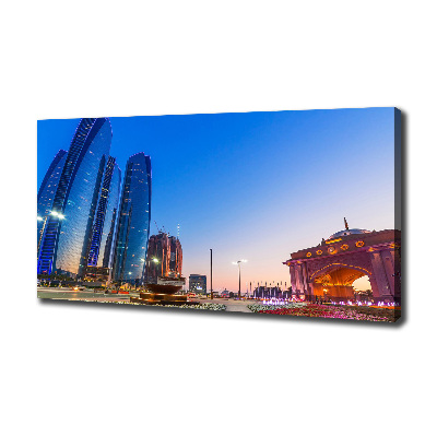 Foto quadro su tela Le strade di Abu Dhabi