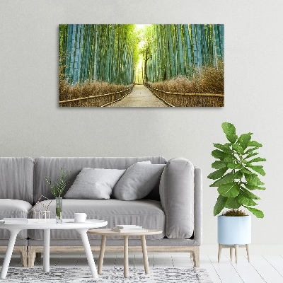 Quadro stampa su tela Foresta di bambù