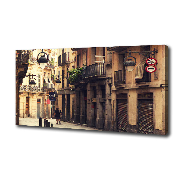 Quadro su tela Le strade di Barcellona