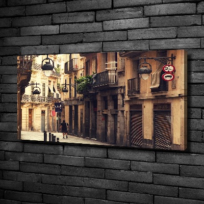 Quadro su tela Le strade di Barcellona