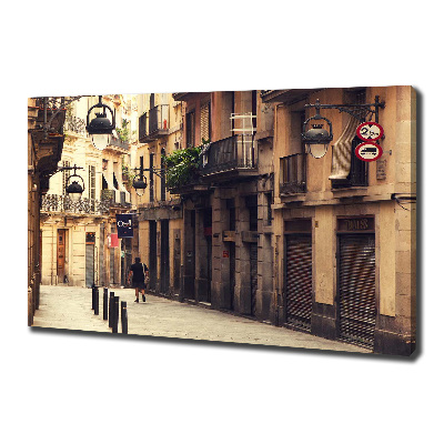Quadro su tela Le strade di Barcellona