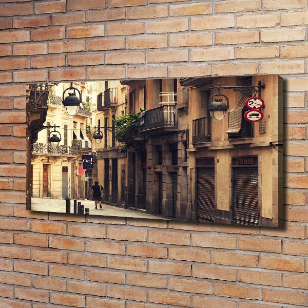 Quadro su tela Le strade di Barcellona