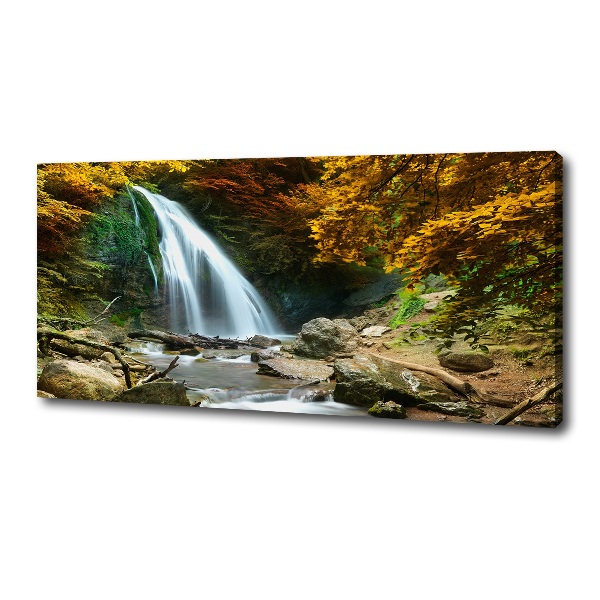 Quadro su tela Cascata nella foresta