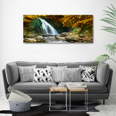 Quadro su tela Cascata nella foresta