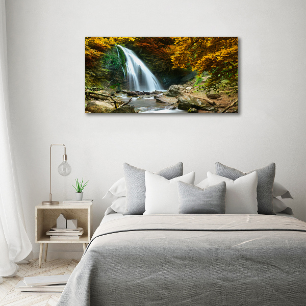 Quadro su tela Cascata nella foresta