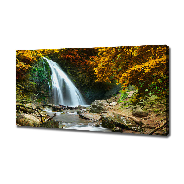 Quadro su tela Cascata nella foresta