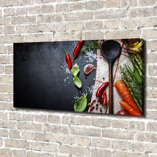 Foto quadro su tela Ingredienti