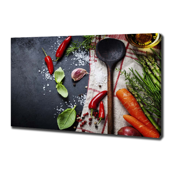 Foto quadro su tela Ingredienti