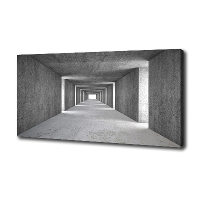 Foto quadro su tela Tunnel in cemento