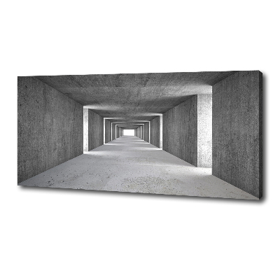 Foto quadro su tela Tunnel in cemento