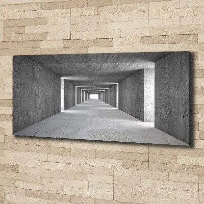 Foto quadro su tela Tunnel in cemento