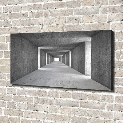 Foto quadro su tela Tunnel in cemento