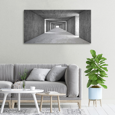 Foto quadro su tela Tunnel in cemento