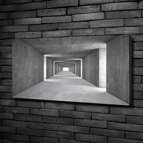 Foto quadro su tela Tunnel in cemento
