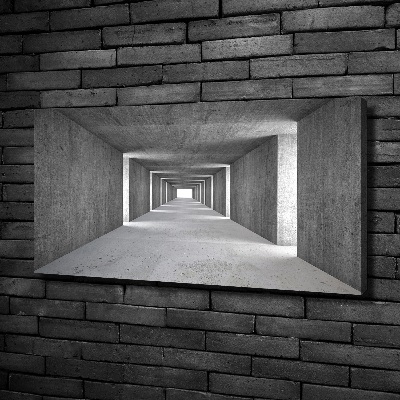 Foto quadro su tela Tunnel in cemento