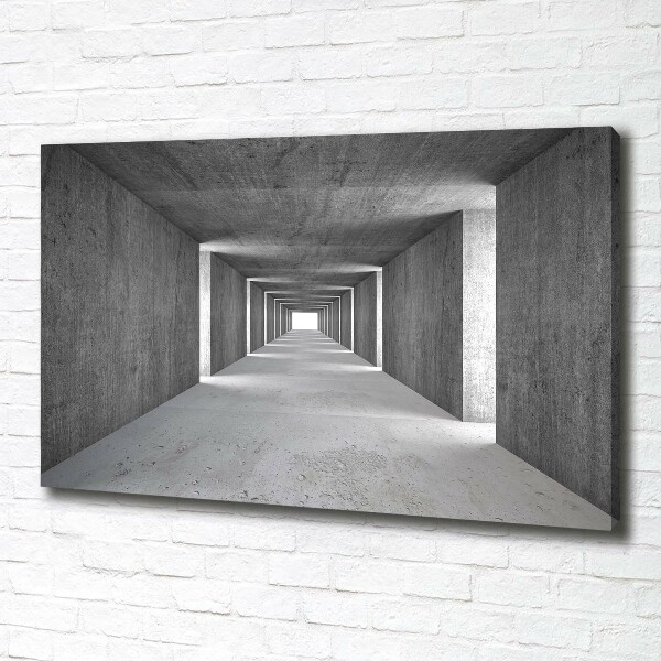 Foto quadro su tela Tunnel in cemento