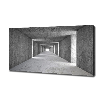 Foto quadro su tela Tunnel in cemento
