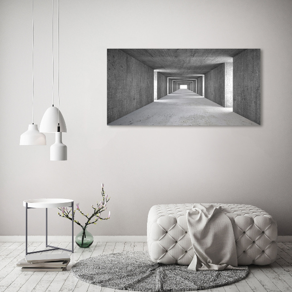 Foto quadro su tela Tunnel in cemento