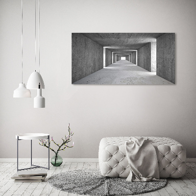 Foto quadro su tela Tunnel in cemento