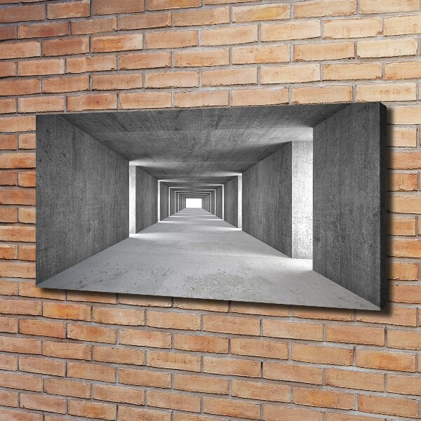 Foto quadro su tela Tunnel in cemento