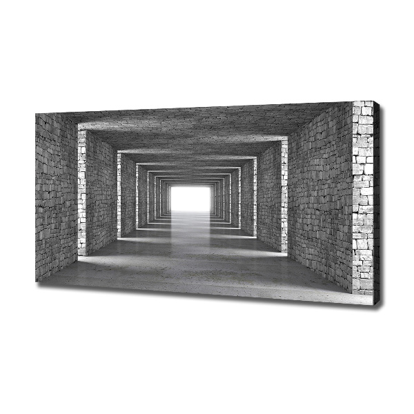 Quadro stampa su tela Tunnel di mattoni