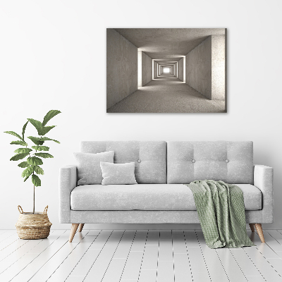 Quadro su tela Tunnel in cemento