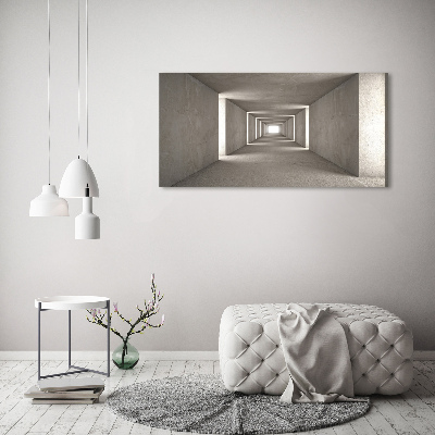 Quadro su tela Tunnel in cemento