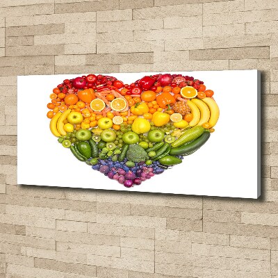 Quadro su tela Cuore vegetale