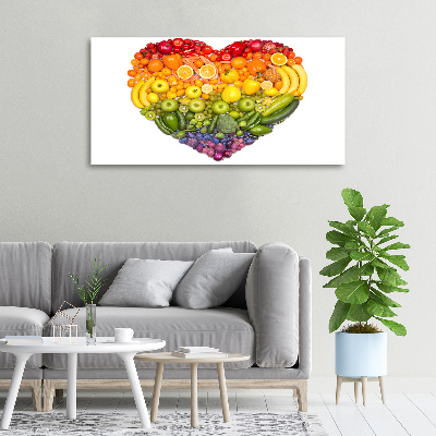 Quadro su tela Cuore vegetale
