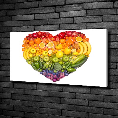 Quadro su tela Cuore vegetale