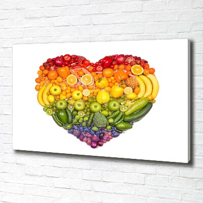 Quadro su tela Cuore vegetale