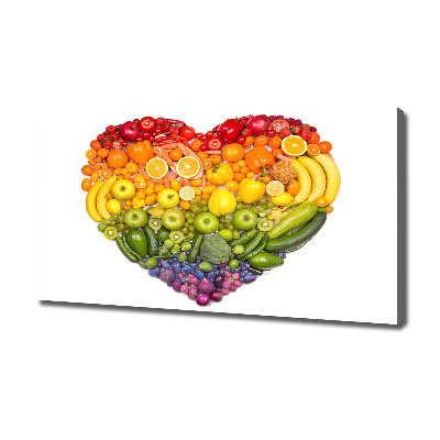 Quadro su tela Cuore vegetale