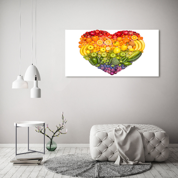 Quadro su tela Cuore vegetale