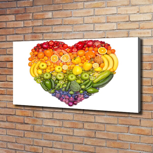 Quadro su tela Cuore vegetale