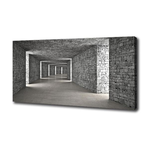 Foto quadro su tela Tunnel di mattoni