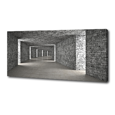 Foto quadro su tela Tunnel di mattoni