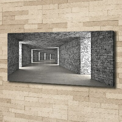 Foto quadro su tela Tunnel di mattoni