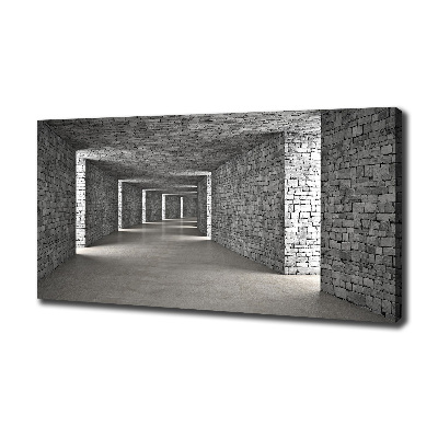 Foto quadro su tela Tunnel di mattoni