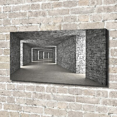Foto quadro su tela Tunnel di mattoni