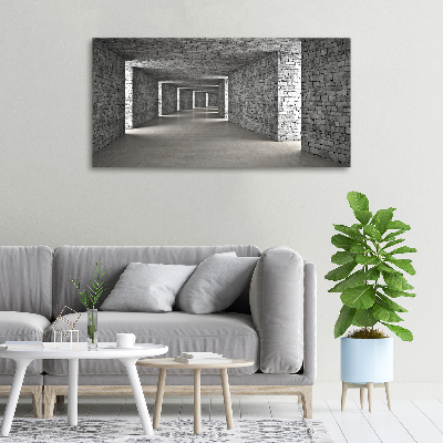 Foto quadro su tela Tunnel di mattoni