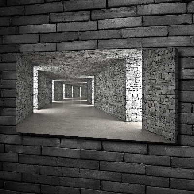 Foto quadro su tela Tunnel di mattoni