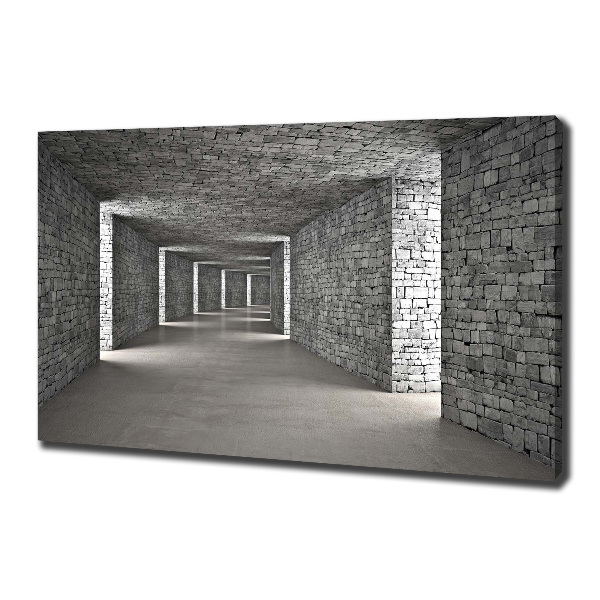 Foto quadro su tela Tunnel di mattoni
