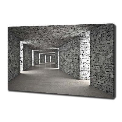 Foto quadro su tela Tunnel di mattoni