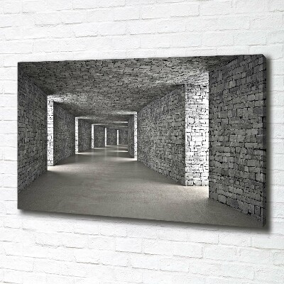 Foto quadro su tela Tunnel di mattoni