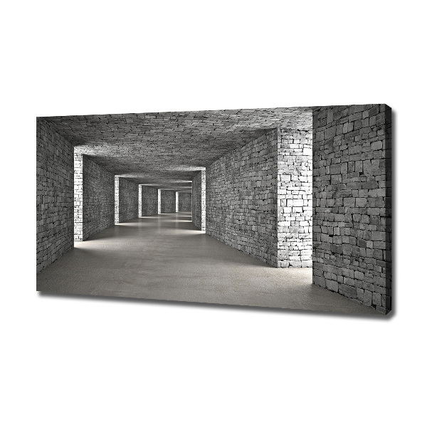 Foto quadro su tela Tunnel di mattoni