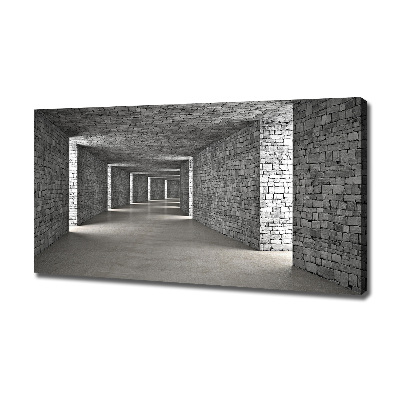 Foto quadro su tela Tunnel di mattoni