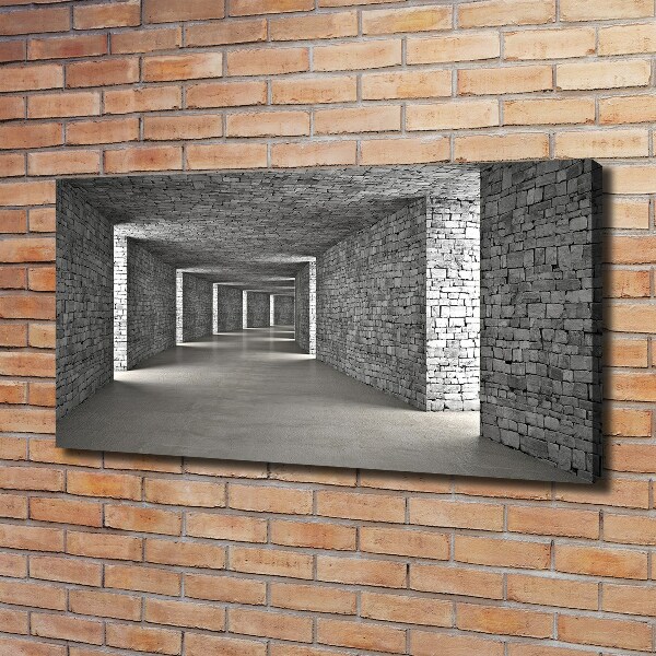 Foto quadro su tela Tunnel di mattoni