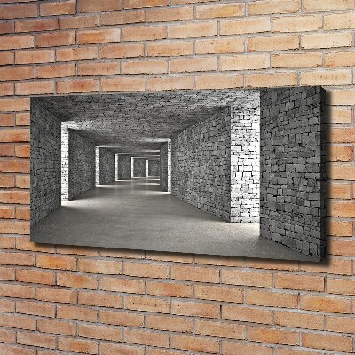 Foto quadro su tela Tunnel di mattoni
