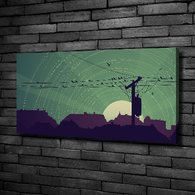 Foto quadro su tela Città degli uccelli