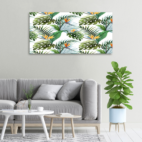 Quadro stampa su tela Fiori tropicali